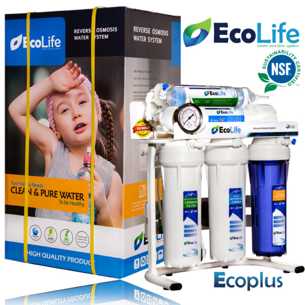تصفیه آب اکولایف مدل اکوپلاس EcoPlus، انواع دستگاه تصفیه آب، مزیت دستگاه تصفیه آب